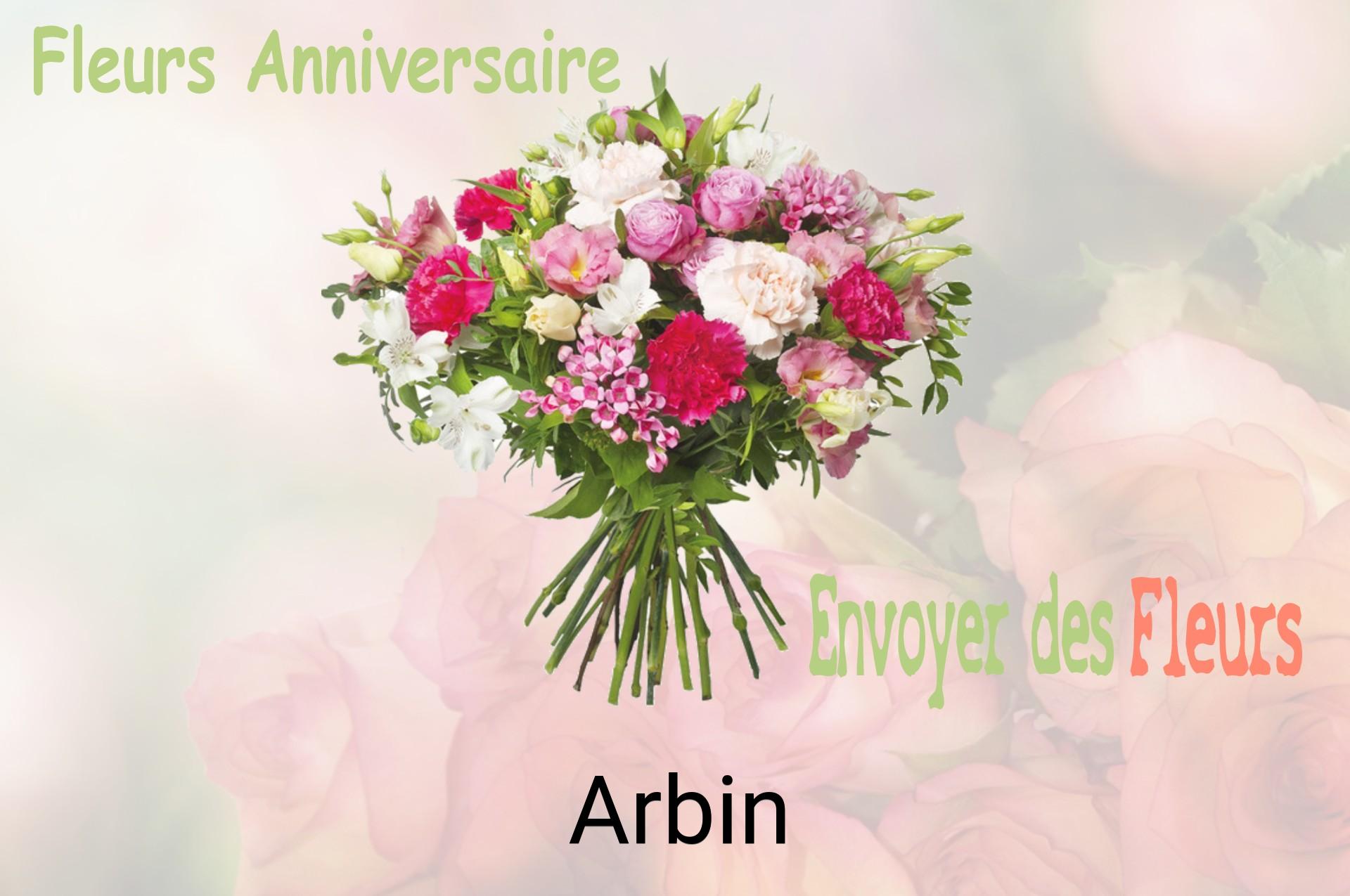 Bouquet de fleurs d’anniversaire livré à Arbin