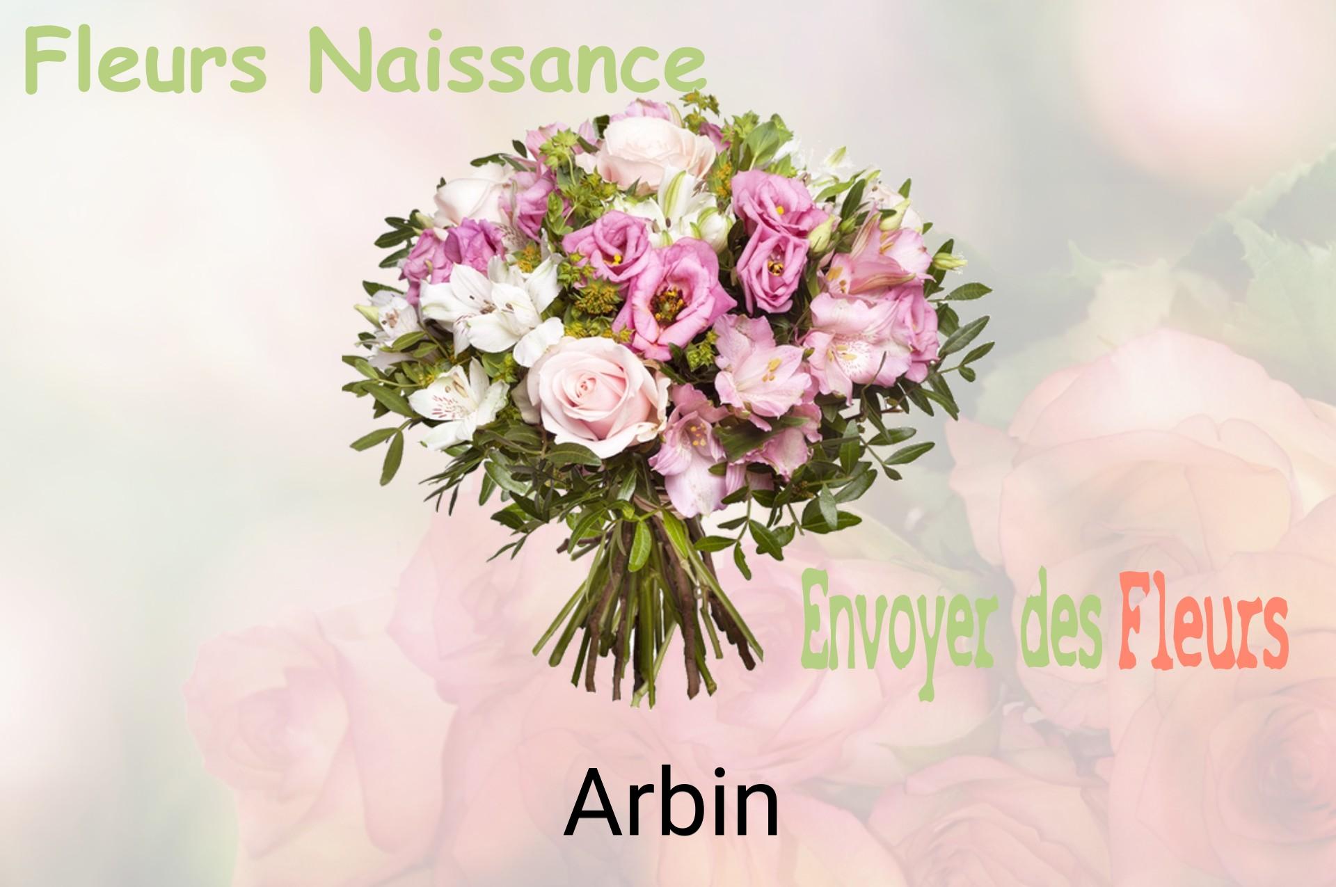 Bouquet de fleurs de naissance livré à Arbin